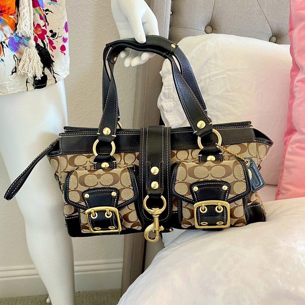 Coach Legacy Signature Large Satchel